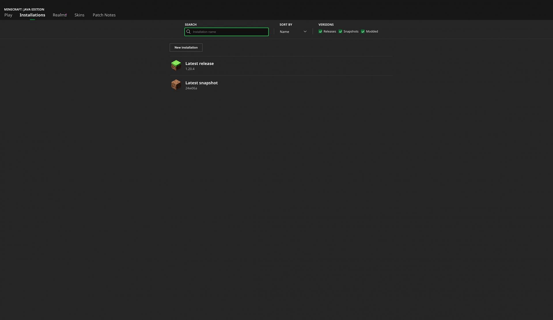 Update Minecraft to the latest version (Image via Mojang Studios)